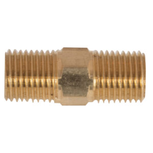Hex Nipple Brass 1/4” (122-4)